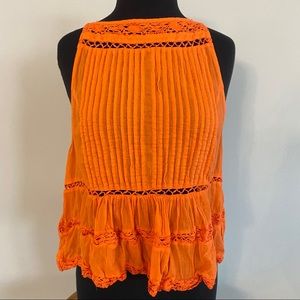 orange tank top women’s small